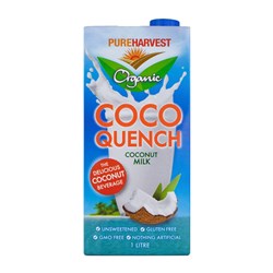 COCONUT MILK COCO QUENCH 1LT(12) PURE HARVEST