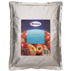 APPLE DICED POUCH PACK 3.2KG(3) # 2423889 RIVIANA