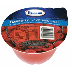 JELLY CUP RASPBERRY (48 X 120GM) # 2447461 RIVIANA