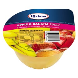 PUREE APPLE BANANA CUP PC (48 X 120GM) # 2426214 RIVIANA