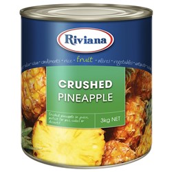 PINEAPPLE CRUSHED 3KG(3) # 2424001 RIVIANA