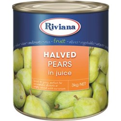 PEAR HALVES IN JUICE A10(3) # 2423514 RIVIANA