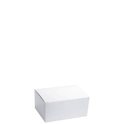 SNACK BOX MEDIUM WHITE 50S (5) # C-SB0215 CAPRI