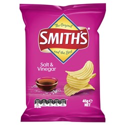 CHIPS SALT VINEGAR CRINKLE (36 X 45GM) SMITHS