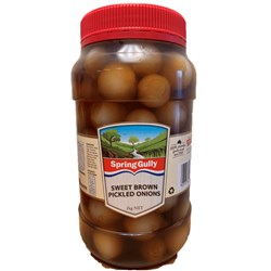 ONION PICKLED BROWN 2KG(6) SPRING GULLY