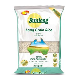 RICE LONG GRAIN 25KG # 5347 SUNLONG