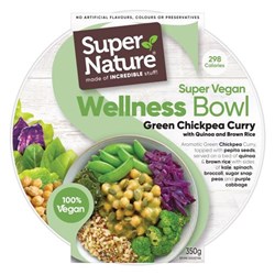 MEAL GREEN CHICKPEA CURRY (4 X 350GM) 1.4KG # 71845 SUPER NATURE