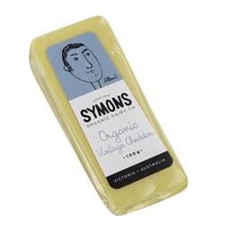 CHEESE CHEDDAR VINTAGE ORGANIC 140G (12) # SOD006 SYMONS