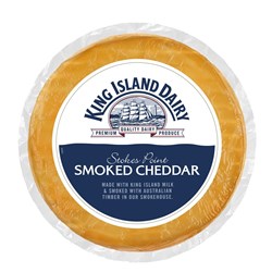 CHEESE CHEDDAR SMOKED R/W APPROX 2.9KG #1012162 STOKES POINT