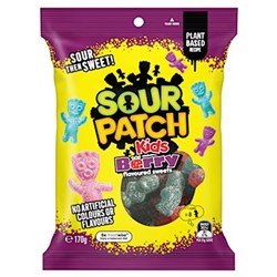 LOLLY KIDS BERRY FLAVOUR (12 X 170GM) # 153379 SOUR PATCH