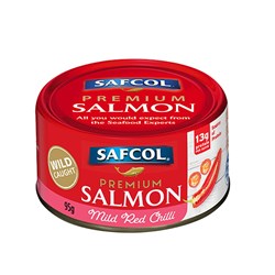 SALMON PREMIUM MILD RED CHILLI (12 X 95GM) #9607 SAFCOL
