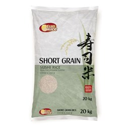 RICE SUSHI SHORT GRAIN 20KG # 2910 SUNRICE