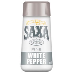 PEPPER WHITE GROUND SHAKER 50GM(6) # 539941 SAXA