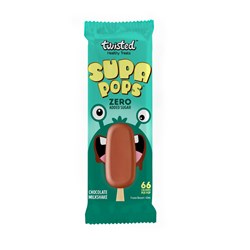 SUPA POPS CHOCOLATE MILKSHAKE (36 X 63ML) # SP36001 TWISTED
