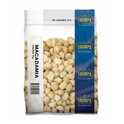 MACADAMIA HALVES 1KG(10) #VMAH1C TRUMPS