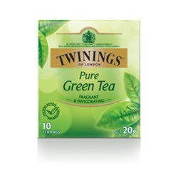 TEA BAG GREEN PURE ENVELOPE (12 X 10S) # 80043 TWININGS