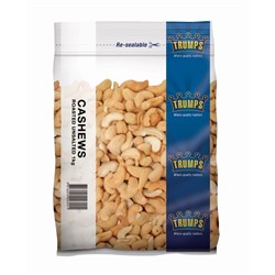 CASHEWS UNSALTED 1KG (10) # VCATU1C TRUMPS