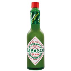 SAUCE GREEN PEPPER 60ML(12) 12 btl per inn 6 inn per ctn # 50092 TABASCO