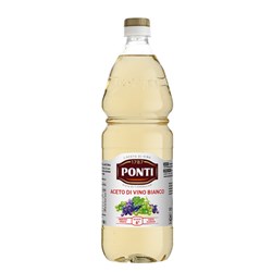 VINEGAR WHITE WINE 1LT(12) #VI014 PONTI