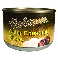 WATER CHESTNUTS 227GM(12) # HSWV VALCOM