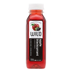 JUICE PET APPLE BLACKCURRENT (12 X 350ML) # W1JABC350 WILD ONE