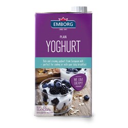 YOGHURT PLAIN UHT 1LT(12) # EMYOG01 EMBORG
