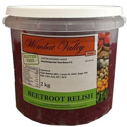 RELISH BEETROOT 2KG(4) # BEETR02 WOMBAT VALLEY