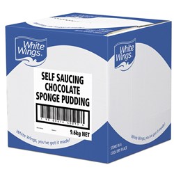 PUDDING MIX CHOCOLATE S/SAUCE (4 X 2.4KG) # 0103503 WHITE WINGS