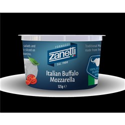 CHEESE BUFFALO MOZZARELLA FZN 125GM(6) # FC500 ZANETTI