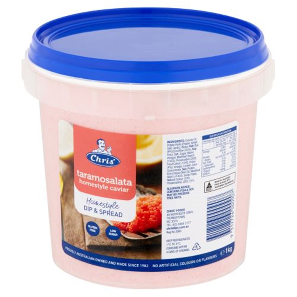 Dip Caviar Taramasalata Homestyle 1kg 8 7212 Chris S Superior Foods Superior Foods