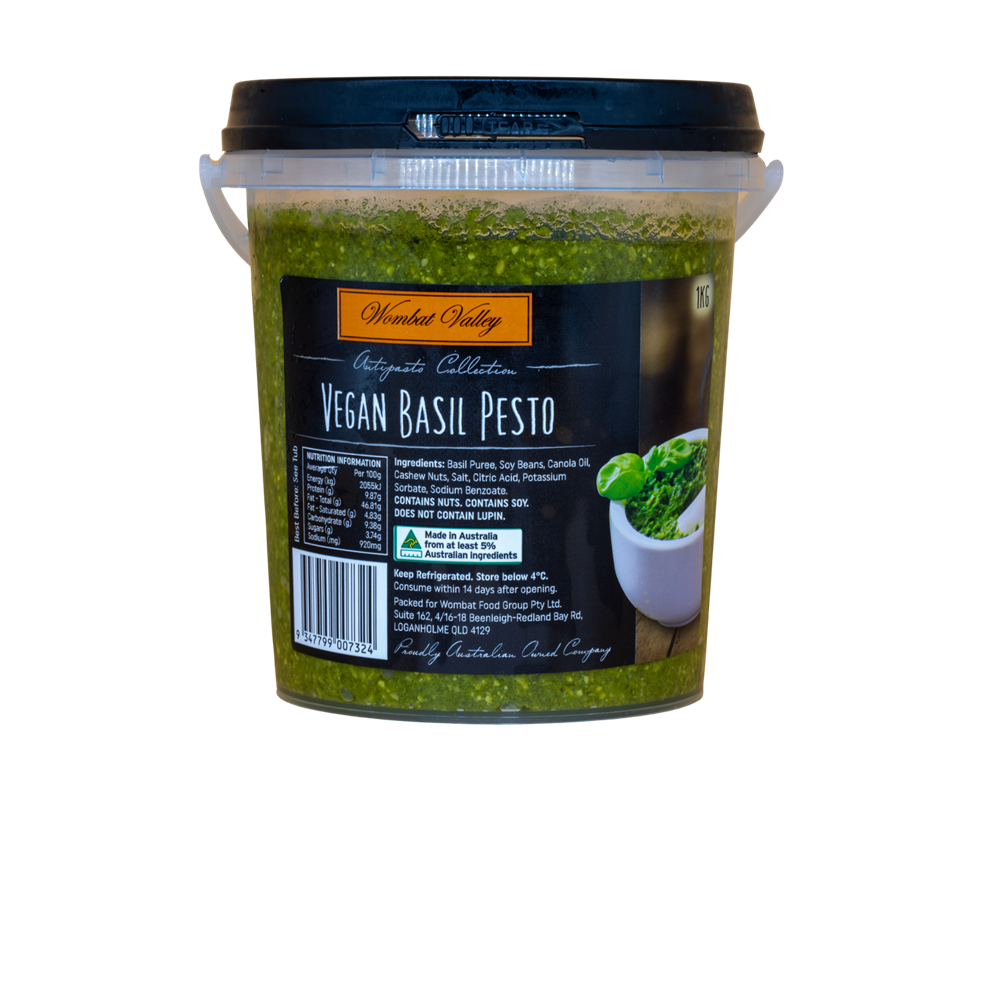 PESTO BASIL 1KG 6 WOMBAT VALLEY 1KG 6 WOMBAT VALLEY Superior Foods