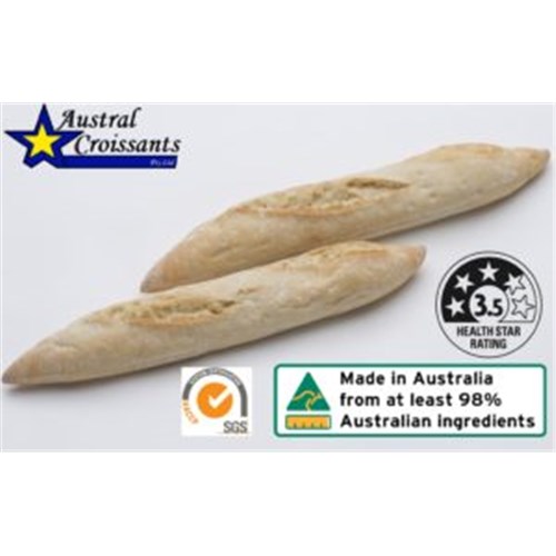 BREAD BANETTE BAGUETTE HALF (48 X 110GM) #050 AUSTRAL