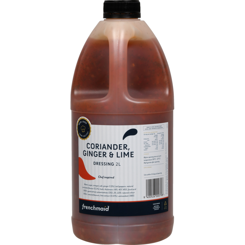 DRESSING CORIANDER, GINGER & LIME 2LT(6) FRENCH MAID LIME 2LT(6) FRENCH