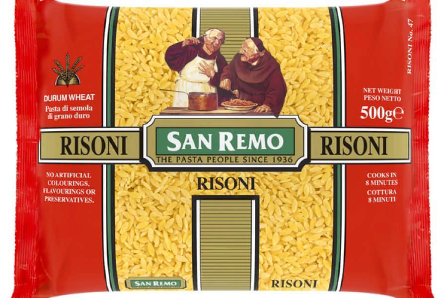 Paste Risoni PASTA RISONI 500GM (12) SAN REMO 500GM (12) SAN REMO - Superior Foods