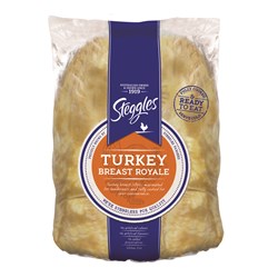 TURKEY FILLET ROYALE COOKED R/W APPROX 2KG(4) # 69734 STEGGLES