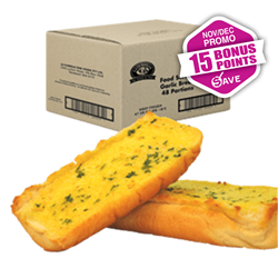 BREAD GARLIC 7" HORIZONTAL FOODSERVICE 48S # 106772 LA FAMIGLIA