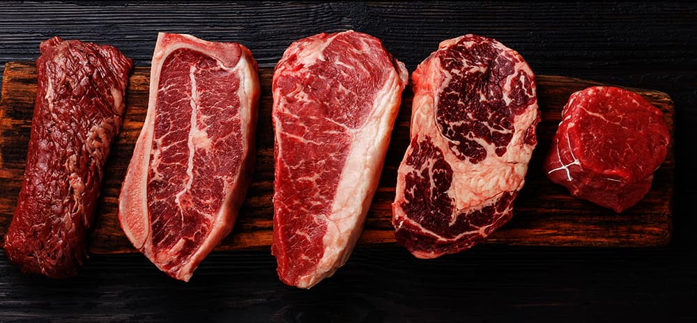 Image of five pieces of steak