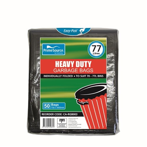 BAG BIN BLACK 77LT HEAVY DUTY 50S(5) # CA-RGB003 PRIME SOURCE