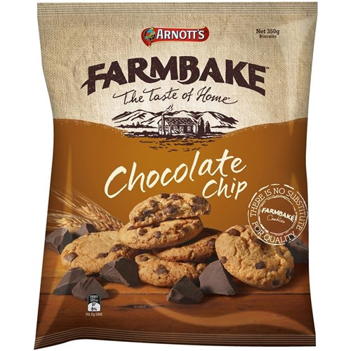 COOKIE CHOC CHIP FARM BAKE 350GM(12) # 996386 ARNOTTS