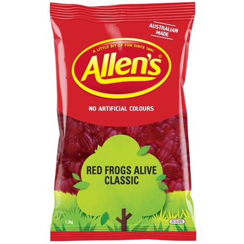 LOLLY RED FROGS 1.3KG(6) ALLENS