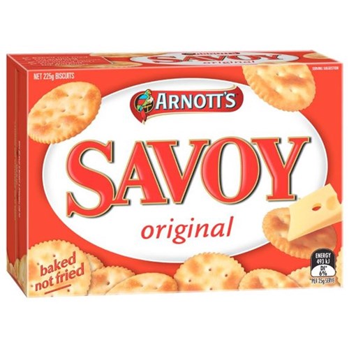 BISCUIT SAVOY 225GM(20) #983271 ARNOTTS