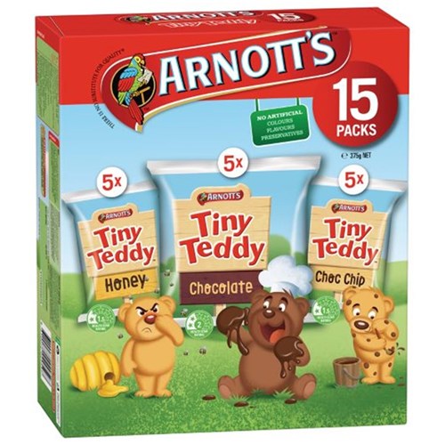 TINY TEDDY VARIETY PKT (6 X 375GM) #988863 ARNOTTS