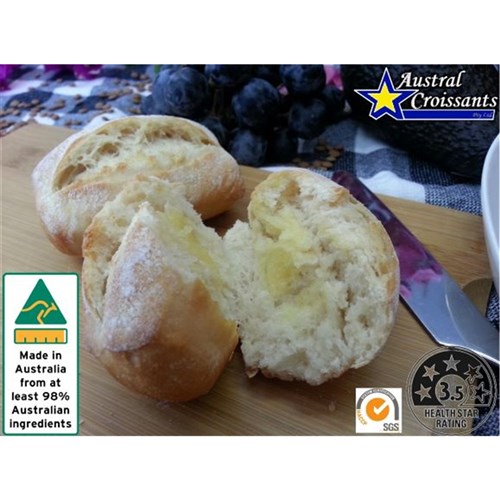 BREAD ROLL FUNCTION WHITE (168 X 45GM) # 060 AUSTRAL CROISSANTS