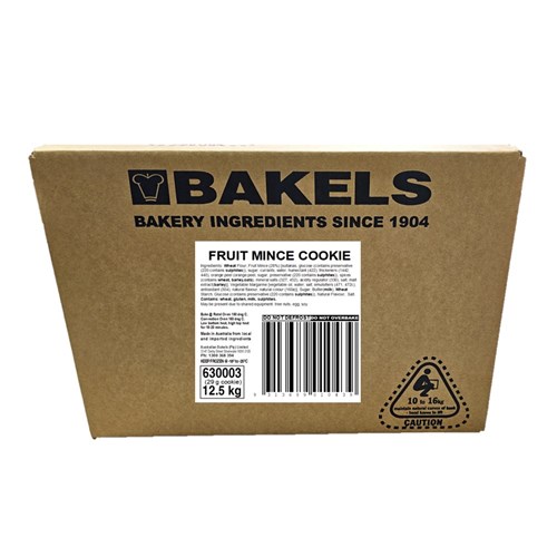 COOKIE FRUIT MINCE 29GM 12.5KG #630042 BAKELS