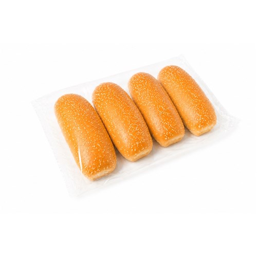 BREAD ROLL SEEDED MILK HOTDOG (32 X 100GM) # SMHR100321 BUNZ BAKERY