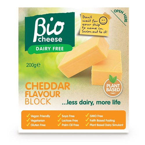 CHEESE CHEDDAR BLOCK GF V K H 200GM(8) # 0041 BIOCHEESE