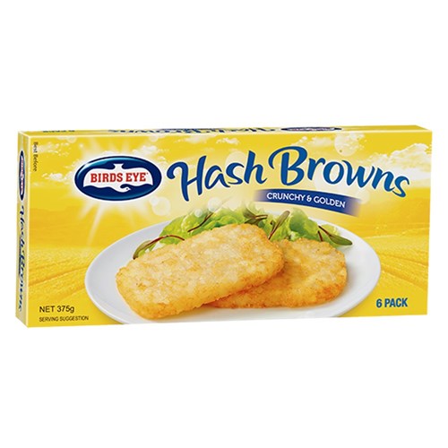 HASH BROWN 375GM (12) # 40712 BIRDS EYE