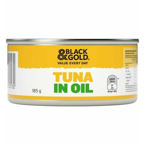 TUNA IN OIL (24 X 185GM) BLACK & GOLD