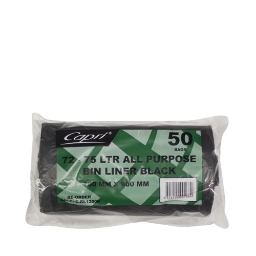 BAG BIN GARBAGE LINER 72-75LT 50S(10) #C-BL1200R CAPRI