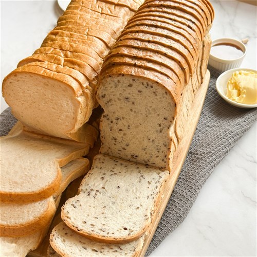 BREAD LOAF WHITE GF (2 X 1.26KG) (4) # 11836 BAKERS MAISON